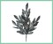 23" Silver Glitter Bay Leaf Spray - Sparkling Holiday Accent-XS618226